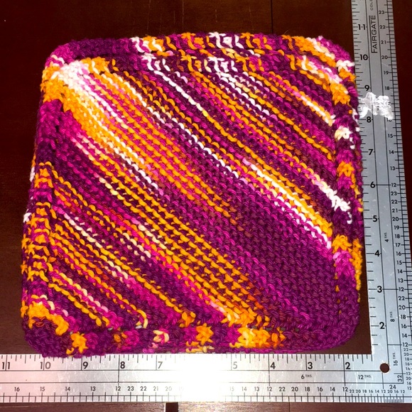 Handmade Organic Cotton Washcloth Duo - Picture 3 of 3